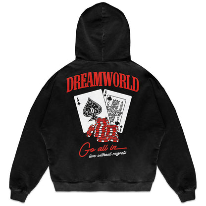 GO ALL IN HOODIE (BLACK / RED)