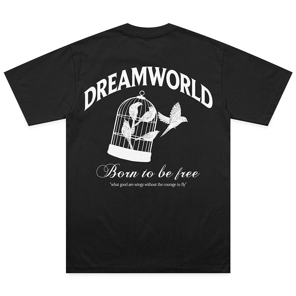 BORN TO BE FREE T-SHIRT (BLACK)