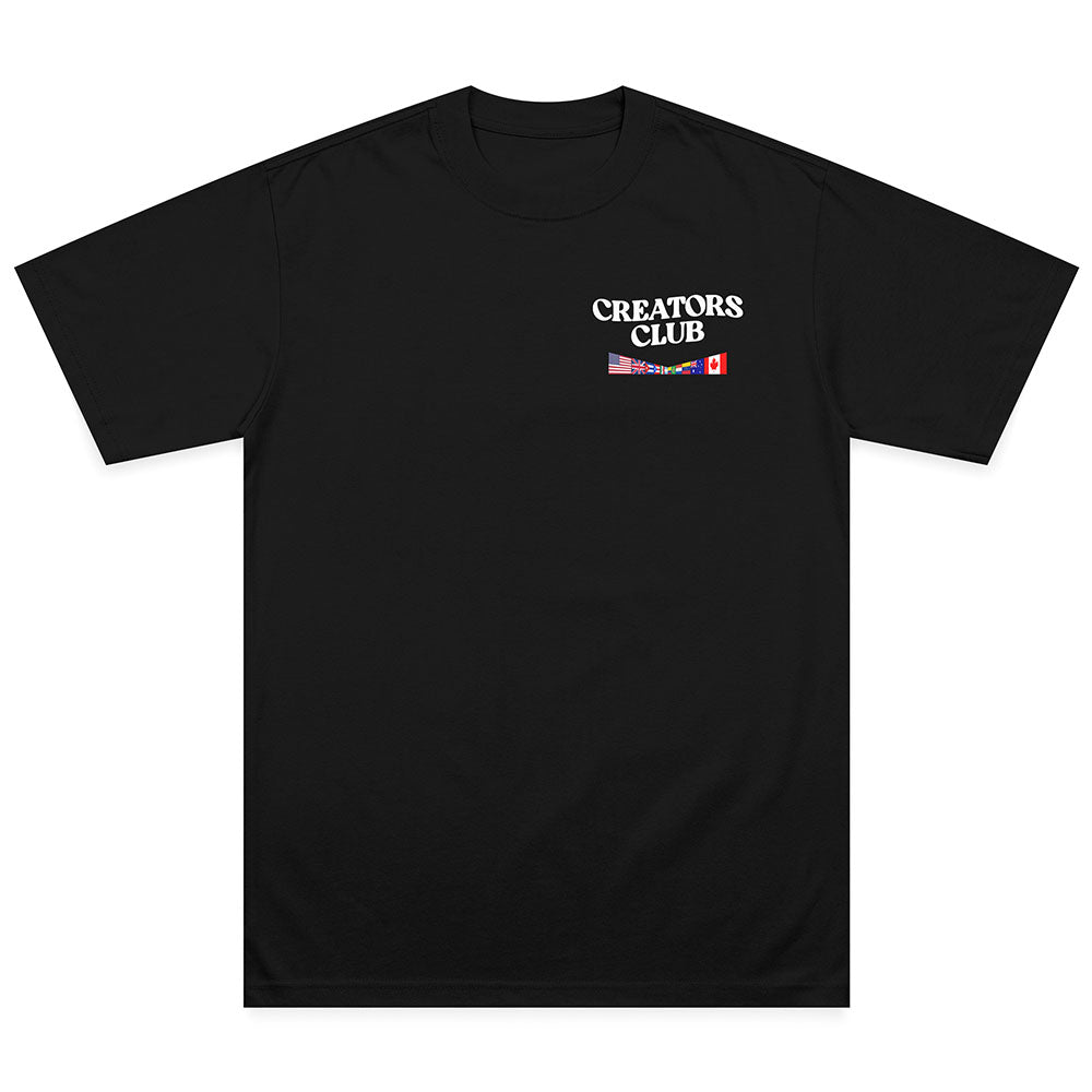 CREATORS WORLDWIDE T-SHIRT (BLACK / BLUE)