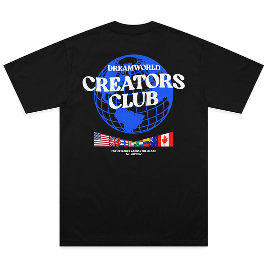 CREATORS WORLDWIDE T-SHIRT (BLACK / BLUE)